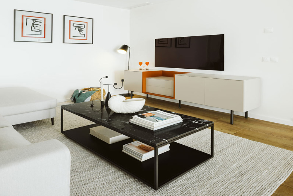 Proyecto de interiorismo Vivienda Bonald plano mueble televisión Proyecto de interiorismo Vivienda Bonald plano mueble televisión