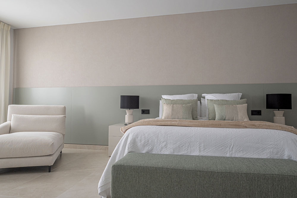 Proyecto de interiorismo Vivienda Extremadura dormitorio matrimonio plano frontal Proyecto de interiorismo Vivienda Extremadura dormitorio matrimonio plano frontal
