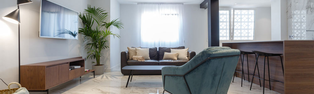Proyecto de interiorismo Vivienda Larga plano cabecera